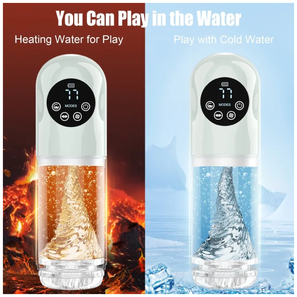 masturbator waterproof 7 vibrating & suction modes for penis stimulation pocket pussy man stroker penis pump