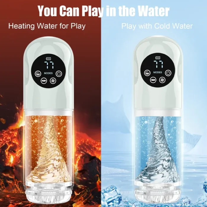 masturbator waterproof 7 vibrating & suction modes for penis stimulation pocket pussy man stroker penis pump