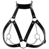 Leather Body Harness Belt, Adjustable Chest Straps