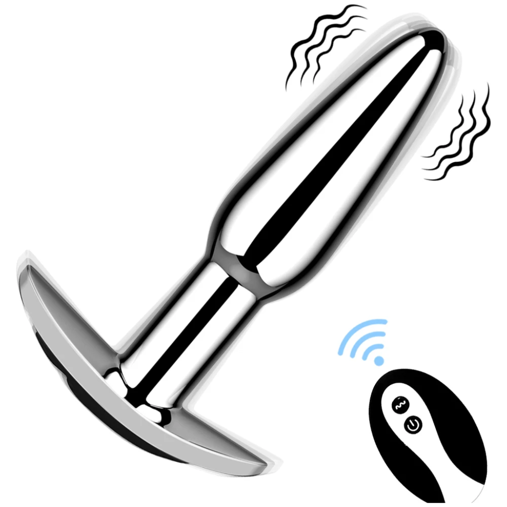 anal plug with push 10 vibration modes anal toy prostate massager with remote control vibrator anal toys for 18