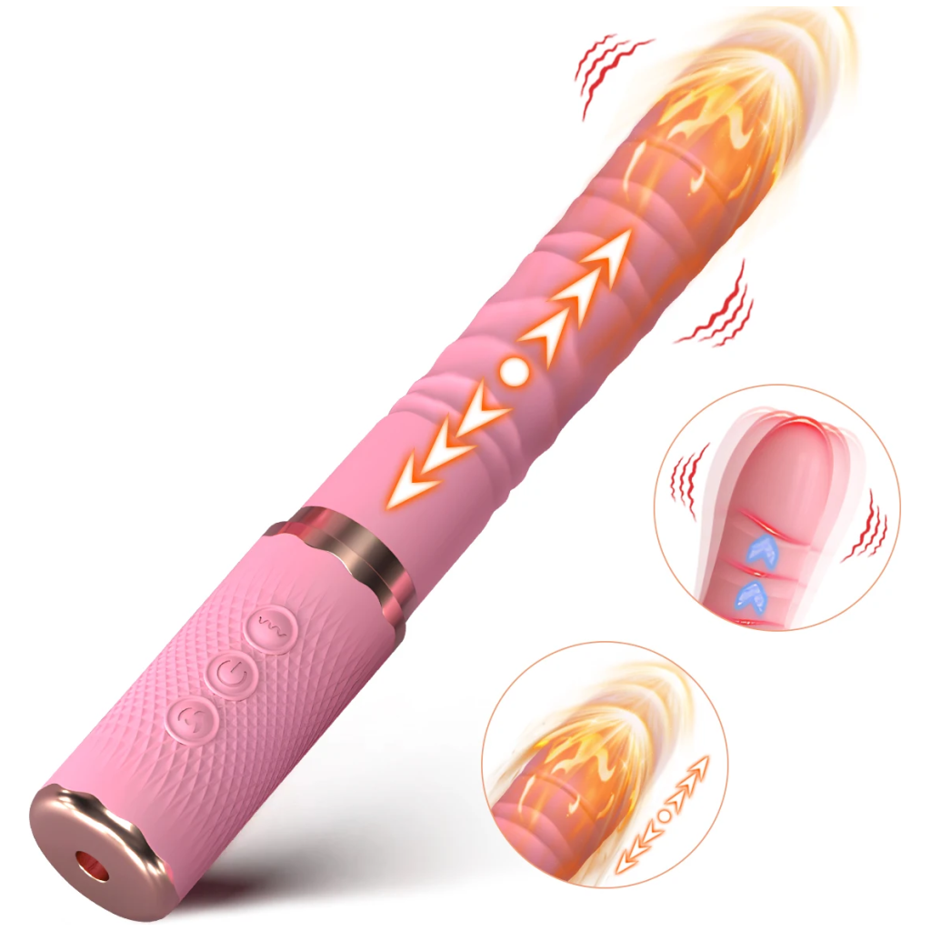 thrusting dildo vibrator fe g spot clitoral stimulator adult product with 10 thrusting 10 vibration modes sex toy