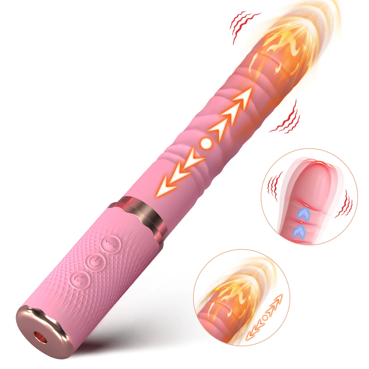 thrusting dildo vibrator fe g spot clitoral stimulator adult product with 10 thrusting 10 vibration modes sex toy