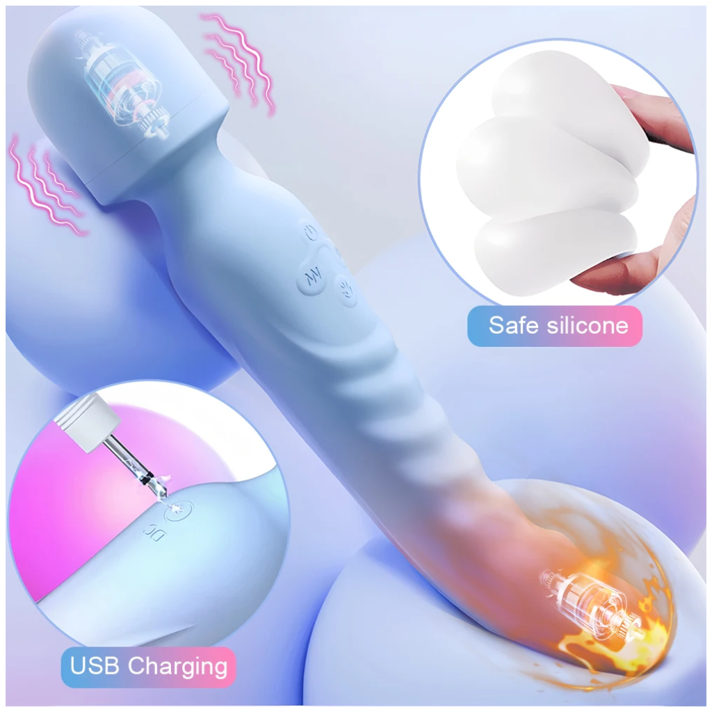 3 in 1 mode powerful vibrator av sex machine magic wand clitoris g spot stimulator fe vagina massager woman adults