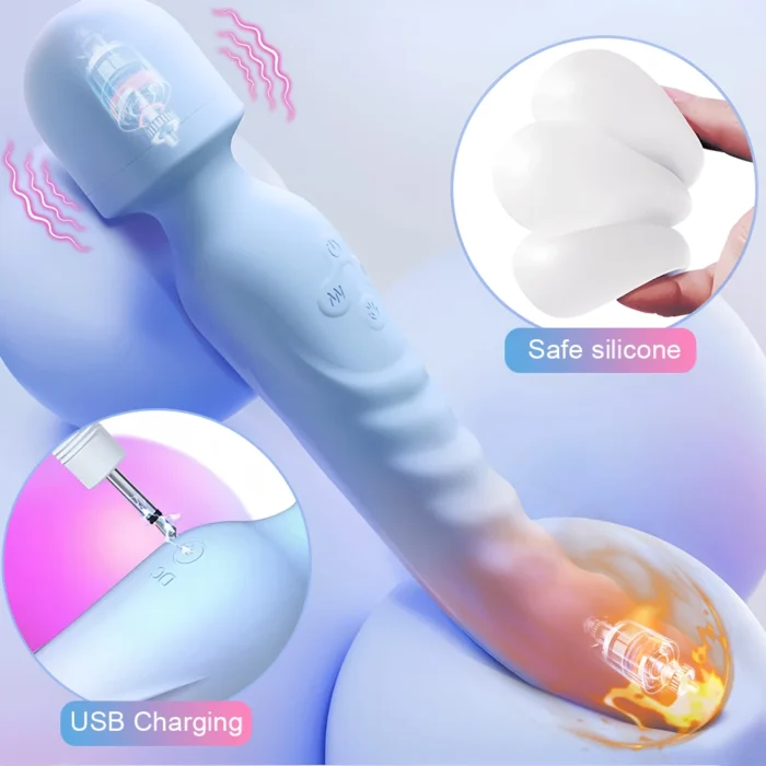 3 in 1 mode powerful vibrator av sex machine magic wand clitoris g spot stimulator fe vagina massager woman adults