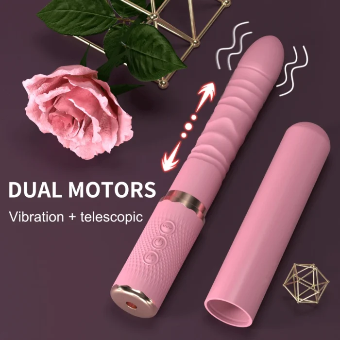 thrusting dildo vibrator fe g spot clitoral stimulator adult product with 10 thrusting 10 vibration modes sex toy