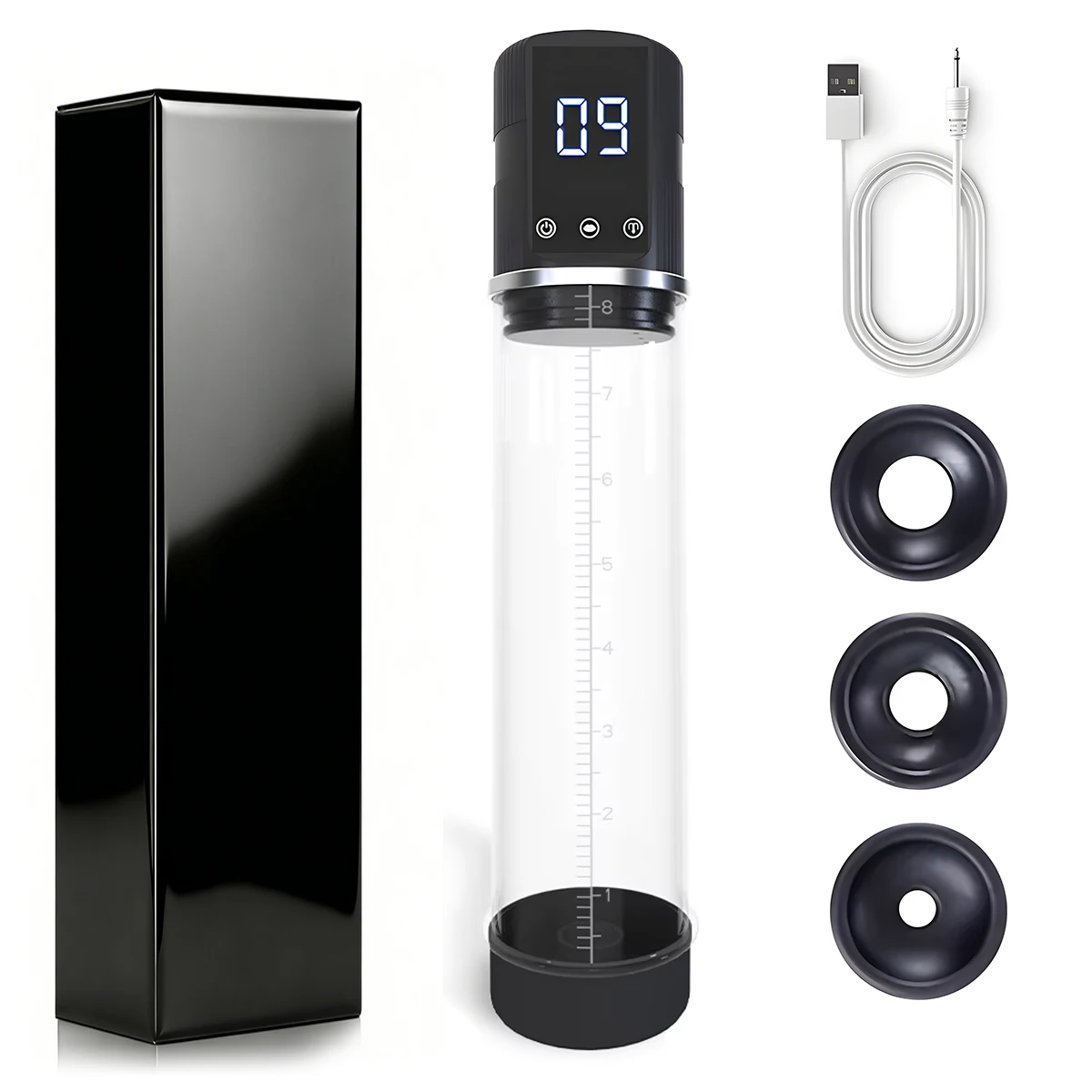 penis pump vacuum sucking vibrator enlargement extend delay stamina penis trainer masturbators cup dick pump adult men